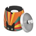 thumbnail image 1 of Yayeee Ashtray with Lid for Cigarette Smokeless Stainless Steel Home Ash Holder, Black Cat, 1 of 7