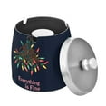 thumbnail image 1 of Yayeee Ashtray with Lid for Cigarette Smokeless Stainless Steel Home Ash Holder, Blue Christmas Light, 1 of 7
