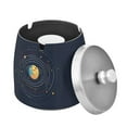 thumbnail image 1 of Yayeee Ashtray with Lid for Cigarette Smokeless Stainless Steel Home Ash Holder, Cat Planet, 1 of 7