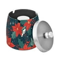 thumbnail image 1 of Yayeee Ashtray with Lid for Cigarette Smokeless Stainless Steel Home Ash Holder, Christmas Berries, 1 of 7