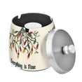 thumbnail image 1 of Yayeee Ashtray with Lid for Cigarette Smokeless Stainless Steel Home Ash Holder, Christmas Light, 1 of 7