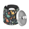 thumbnail image 1 of Yayeee Ashtray with Lid for Cigarette Smokeless Stainless Steel Home Ash Holder, Cute Dinosaur, 1 of 7