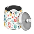 thumbnail image 1 of Yayeee Ashtray with Lid for Cigarette Smokeless Stainless Steel Home Ash Holder, Cute Easter Eggs, 1 of 7