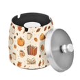 thumbnail image 1 of Yayeee Ashtray with Lid for Cigarette Smokeless Stainless Steel Home Ash Holder, Fall Beige Pumpkin, 1 of 7