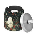 thumbnail image 1 of Yayeee Ashtray with Lid for Cigarette Smokeless Stainless Steel Home Ash Holder, Happy Ghost, 1 of 7