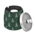 thumbnail image 1 of Yayeee Ashtray with Lid for Cigarette Smokeless Stainless Steel Home Ash Holder, New Year Tree Pattern, 1 of 7