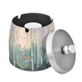 thumbnail image 1 of Yayeee Ashtray with Lid for Cigarette Smokeless Stainless Steel Home Ash Holder, Night Deer, 1 of 7