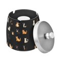 thumbnail image 1 of Yayeee Ashtray with Lid for Cigarette Smokeless Stainless Steel Home Ash Holder, Pixel Cat, 1 of 7