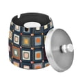thumbnail image 1 of Yayeee Ashtray with Lid for Cigarette Smokeless Stainless Steel Home Ash Holder, Square Harmony, 1 of 7