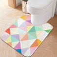 thumbnail image 1 of Yayeee Bath Rug for Bathroom Floor Non Slip Contour Fluffy Soft Absorbent Mat, 20"x24", Abstract Geometric, 1 of 7