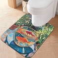 thumbnail image 1 of Yayeee Bath Rug for Bathroom Floor Non Slip Contour Fluffy Soft Absorbent Mat, 20"x24", Art Goldfish Bowl, 1 of 7