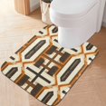 thumbnail image 1 of Yayeee Bath Rug for Bathroom Floor Non Slip Contour Fluffy Soft Absorbent Mat, 20"x24", Beige Geometric, 1 of 7