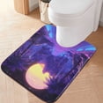 thumbnail image 1 of Yayeee Bath Rug for Bathroom Floor Non Slip Contour Fluffy Soft Absorbent Mat, 20"x24", Blue Road, 1 of 7