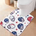 thumbnail image 1 of Yayeee Bath Rug for Bathroom Floor Non Slip Contour Fluffy Soft Absorbent Mat, 20"x24", Cartoon American Football Helmets, 1 of 7