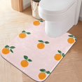 thumbnail image 1 of Yayeee Bath Rug for Bathroom Floor Non Slip Contour Fluffy Soft Absorbent Mat, 20"x24", Cartoon Citrus, 1 of 7