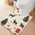 thumbnail image 1 of Yayeee Bath Rug for Bathroom Floor Non Slip Contour Fluffy Soft Absorbent Mat, 20"x24", Christmas Forest, 1 of 7
