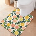 thumbnail image 1 of Yayeee Bath Rug for Bathroom Floor Non Slip Contour Fluffy Soft Absorbent Mat, 20"x24", Citrus Fruits, 1 of 7