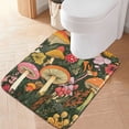 thumbnail image 1 of Yayeee Bath Rug for Bathroom Floor Non Slip Contour Fluffy Soft Absorbent Mat, 20"x24", Colorful Mushroom, 1 of 7