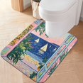 thumbnail image 1 of Yayeee Bath Rug for Bathroom Floor Non Slip Contour Fluffy Soft Absorbent Mat, 20"x24", Colorful Seaside, 1 of 7