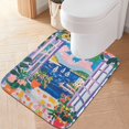 thumbnail image 1 of Yayeee Bath Rug for Bathroom Floor Non Slip Contour Fluffy Soft Absorbent Mat, 20"x24", Floral Window, 1 of 7