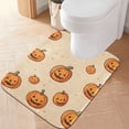 thumbnail image 1 of Yayeee Bath Rug for Bathroom Floor Non Slip Contour Fluffy Soft Absorbent Mat, 20"x24", Halloween Pumpkins Pattern, 1 of 7