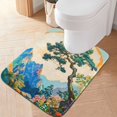 thumbnail image 1 of Yayeee Bath Rug for Bathroom Floor Non Slip Contour Fluffy Soft Absorbent Mat, 20"x24", Large Pine Tree, 1 of 7