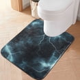 thumbnail image 1 of Yayeee Bath Rug for Bathroom Floor Non Slip Contour Fluffy Soft Absorbent Mat, 20"x24", Lightning Pattern, 1 of 7