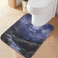 thumbnail image 1 of Yayeee Bath Rug for Bathroom Floor Non Slip Contour Fluffy Soft Absorbent Mat, 20"x24", Moonlight Mountain, 1 of 7