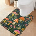 thumbnail image 1 of Yayeee Bath Rug for Bathroom Floor Non Slip Contour Fluffy Soft Absorbent Mat, 20"x24", Orange Mushroom, 1 of 7