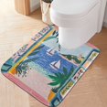 thumbnail image 1 of Yayeee Bath Rug for Bathroom Floor Non Slip Contour Fluffy Soft Absorbent Mat, 20"x24", Pink Seaside, 1 of 7
