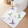 thumbnail image 1 of Yayeee Bath Rug for Bathroom Floor Non Slip Contour Fluffy Soft Absorbent Mat, 20"x24", Purple Birds, 1 of 7