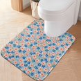 thumbnail image 1 of Yayeee Bath Rug for Bathroom Floor Non Slip Contour Fluffy Soft Absorbent Mat, 20"x24", Small Pink Flower, 1 of 7