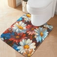 thumbnail image 1 of Yayeee Bath Rug for Bathroom Floor Non Slip Contour Fluffy Soft Absorbent Mat, 20"x24", Vibrant Floral, 1 of 7