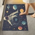 thumbnail image 1 of Yayeee Bath Rug for Bathroom Floor Non Slip Rectangle Fluffy Soft Absorbent Mat, 16"x24", Astronaut Space, 1 of 7