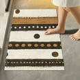 thumbnail image 1 of Yayeee Bath Rug for Bathroom Floor Non Slip Rectangle Fluffy Soft Absorbent Mat, 16"x24", Beige Abstract Dots, 1 of 7