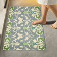 thumbnail image 1 of Yayeee Bath Rug for Bathroom Floor Non Slip Rectangle Fluffy Soft Absorbent Mat, 16"x24", Beige Floral, 1 of 7