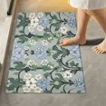 thumbnail image 1 of Yayeee Bath Rug for Bathroom Floor Non Slip Rectangle Fluffy Soft Absorbent Mat, 16"x24", Blue Blossom, 1 of 7
