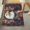 thumbnail image 1 of Yayeee Bath Rug for Bathroom Floor Non Slip Rectangle Fluffy Soft Absorbent Mat, 16"x24", Brown Abstract Eagle, 1 of 7