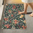thumbnail image 1 of Yayeee Bath Rug for Bathroom Floor Non Slip Rectangle Fluffy Soft Absorbent Mat, 16"x24", Christmas Bows, 1 of 7