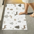 thumbnail image 1 of Yayeee Bath Rug for Bathroom Floor Non Slip Rectangle Fluffy Soft Absorbent Mat, 16"x24", Christmas Forest, 1 of 7