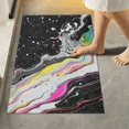 thumbnail image 1 of Yayeee Bath Rug for Bathroom Floor Non Slip Rectangle Fluffy Soft Absorbent Mat, 16"x24", Colorful White, 1 of 7