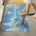 thumbnail image 1 of Yayeee Bath Rug for Bathroom Floor Non Slip Rectangle Fluffy Soft Absorbent Mat, 16"x24", Crystal Ocean, 1 of 7