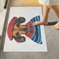 thumbnail image 1 of Yayeee Bath Rug for Bathroom Floor Non Slip Rectangle Fluffy Soft Absorbent Mat, 16"x24", Cute Dog Artist, 1 of 7