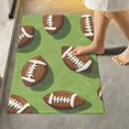 thumbnail image 1 of Yayeee Bath Rug for Bathroom Floor Non Slip Rectangle Fluffy Soft Absorbent Mat, 16"x24", Game Day Footballs, 1 of 7