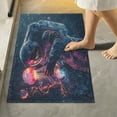 thumbnail image 1 of Yayeee Bath Rug for Bathroom Floor Non Slip Rectangle Fluffy Soft Absorbent Mat, 16"x24", Glowing Jellyfish, 1 of 7