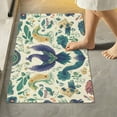 thumbnail image 1 of Yayeee Bath Rug for Bathroom Floor Non Slip Rectangle Fluffy Soft Absorbent Mat, 16"x24", Green Animals Pattern, 1 of 7