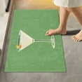thumbnail image 1 of Yayeee Bath Rug for Bathroom Floor Non Slip Rectangle Fluffy Soft Absorbent Mat, 16"x24", Green Lemon Juice, 1 of 7