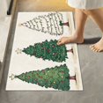 thumbnail image 1 of Yayeee Bath Rug for Bathroom Floor Non Slip Rectangle Fluffy Soft Absorbent Mat, 16"x24", Hand Drawn Christmas Stars, 1 of 7