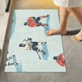 thumbnail image 1 of Yayeee Bath Rug for Bathroom Floor Non Slip Rectangle Fluffy Soft Absorbent Mat, 16"x24", Ice Play, 1 of 7