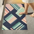 thumbnail image 1 of Yayeee Bath Rug for Bathroom Floor Non Slip Rectangle Fluffy Soft Absorbent Mat, 16"x24", Isometric Pink, 1 of 7